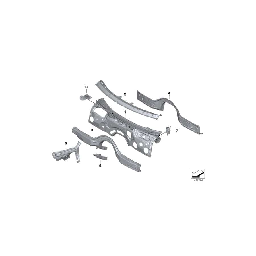 Genuine BMW 41007488044 G20 G21 Bracket For Accelerator Pedal Module Top (Inc. 330dX, 320iX & 330d)