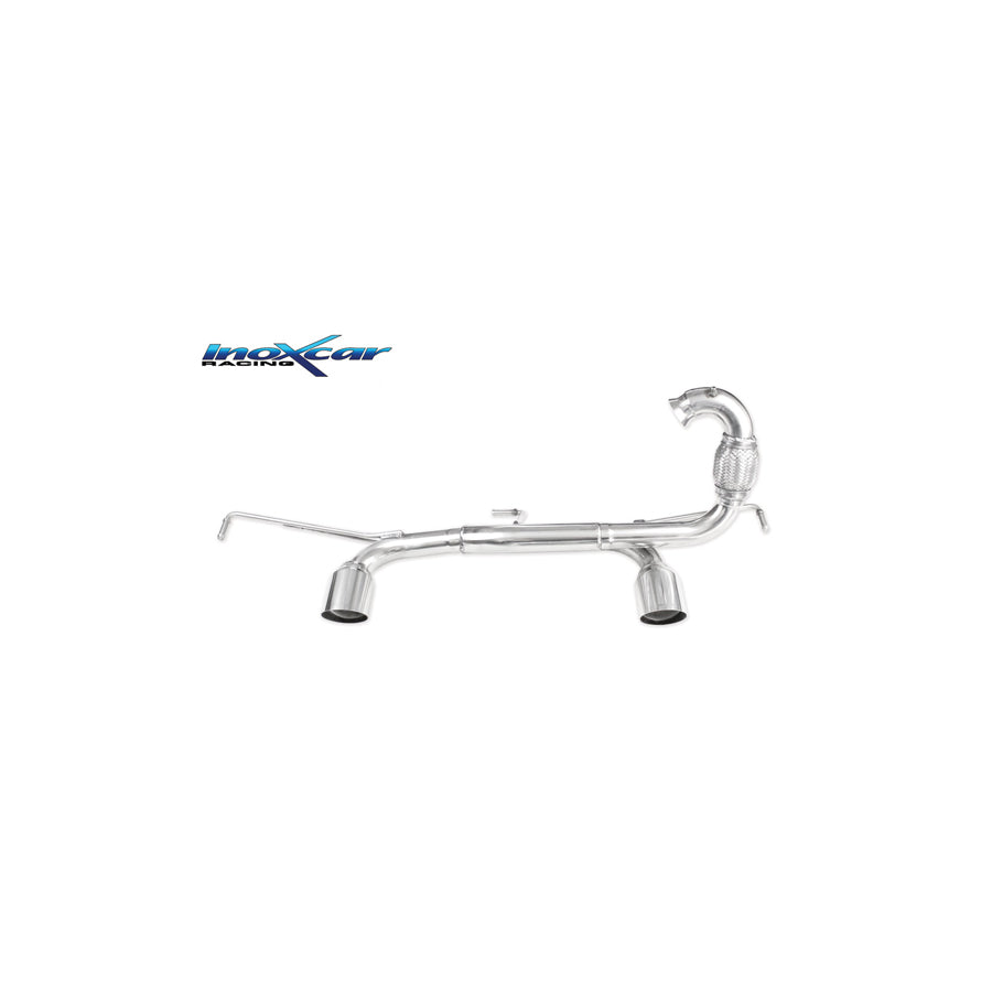 InoXcar RETW.06.RA Renault Twingo III Non-Resonated Rear Exhaust