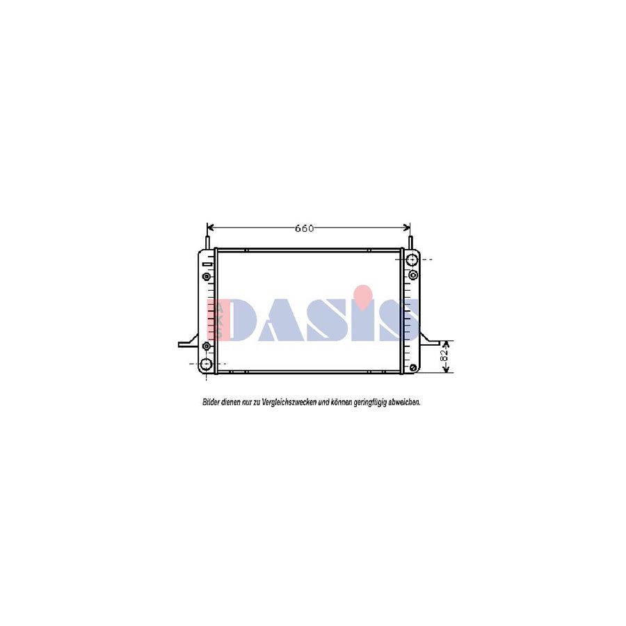 AKS Dasis 092290N Engine Radiator for Ford Scorpio Mk1 Hatchback (Gae, Gge)
