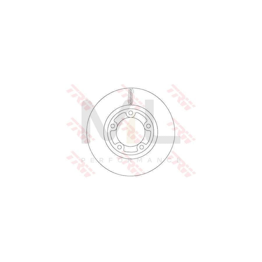 TRW DF6712 Brake Disc Vented, Painted  - 1 piece