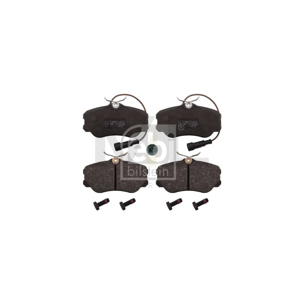 Febi Bilstein 116004 Brake Pad Set For Alfa Romeo 164 (164) Front Axle, Incl. Wear Warning Contact, With Bolts/Screws | ML Performance Car Parts