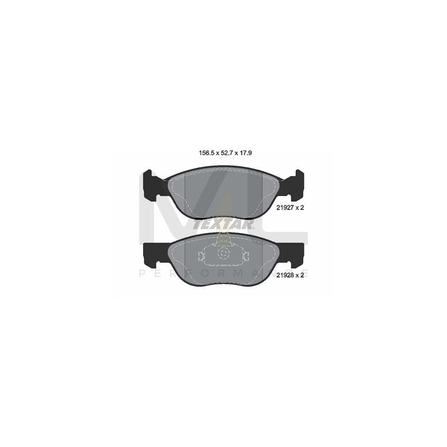 TEXTAR 2192703 Brake pad set for FIAT PUNTO not prepared for wear indicator