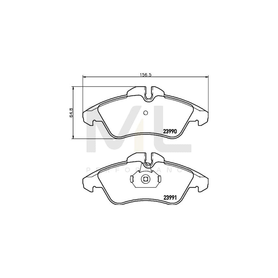 TEXTAR 2399001 Brake pad set prepared for wear indicator