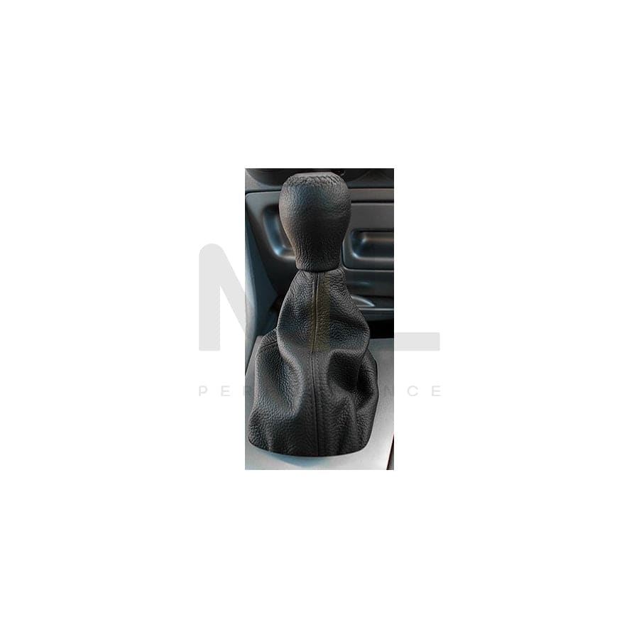 JACKY 10054 Gear stick gaiter Leather, Black, Universal