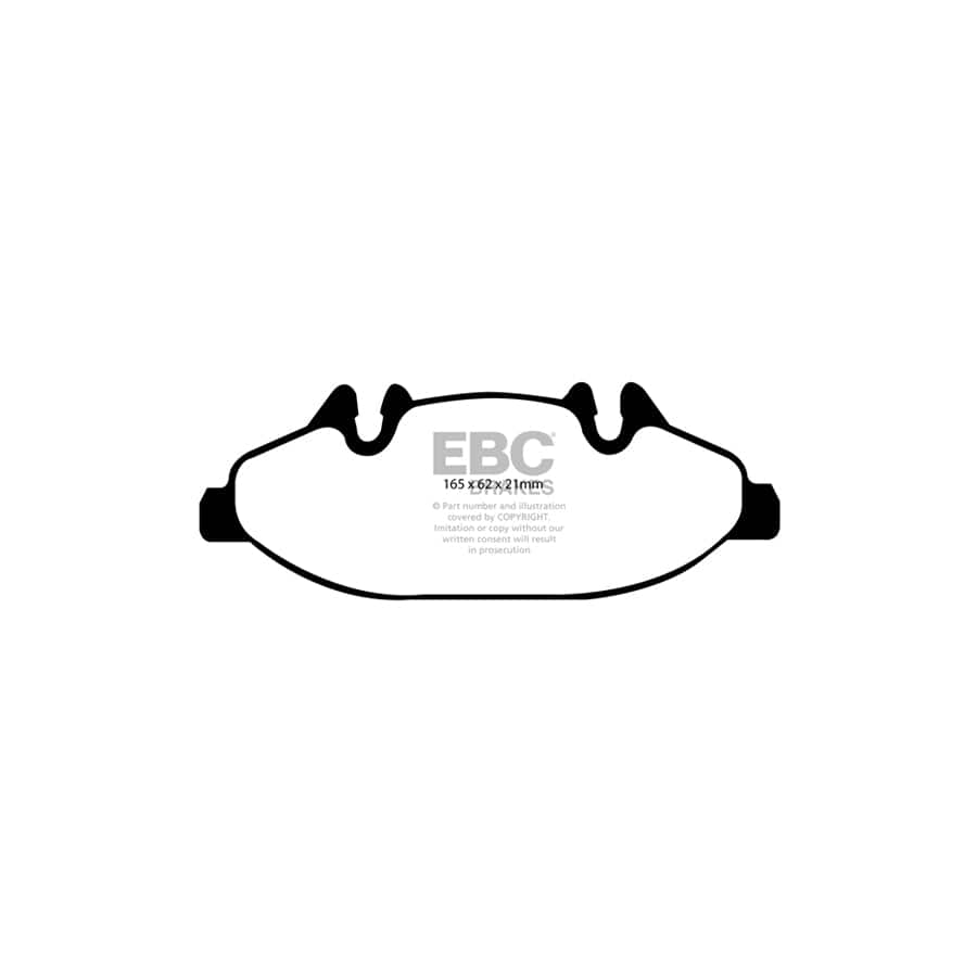 EBC PD01KF977 Mercedes-Benz Greenstuff Front Brake Pad & Plain Disc Kit  - Bosch Caliper (Inc. Viano & Vito) 2 | ML Performance UK Car Parts