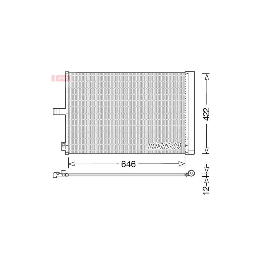 DENSO DCN17027 Air Conditioning Condenser Suitable for Mercedes-Benz E-Class