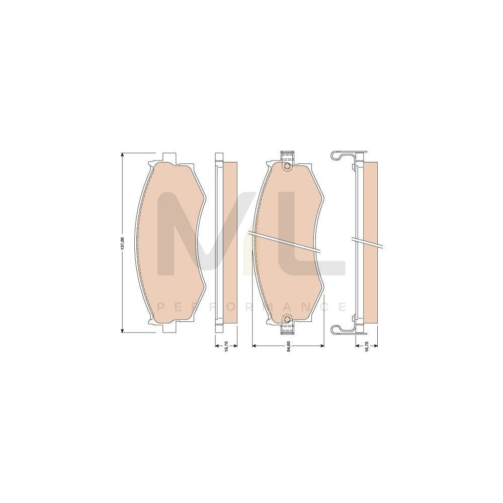 TRW Gdb1016 Brake Pad Set For