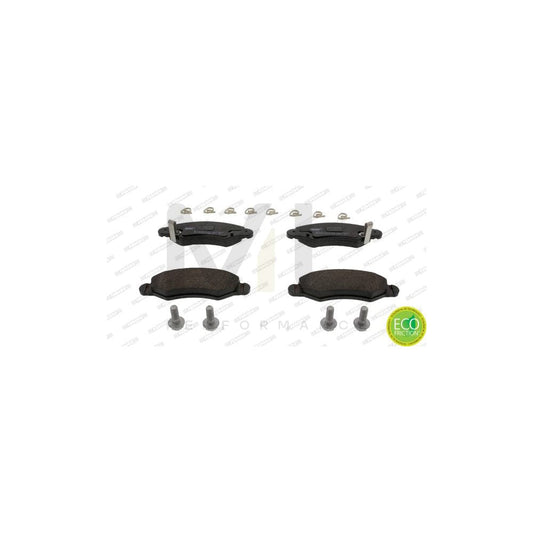 Ferodo Premier Eco Friction FDB1811 Brake Pad Set With Acoustic Wear Warning, With Brake Caliper Screws, With Piston Clip, With Accessories