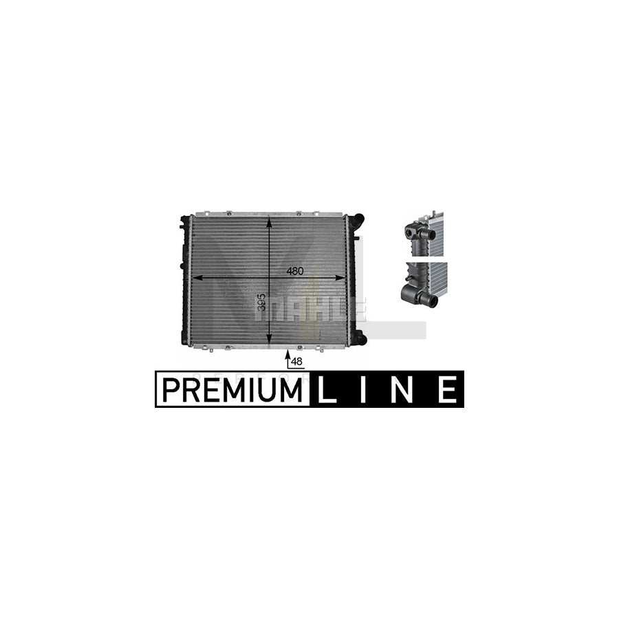 MAHLE ORIGINAL CR 1487 000S Engine radiator for NISSAN PRIMERA Brazed cooling fins, Manual Transmission | ML Performance Car Parts
