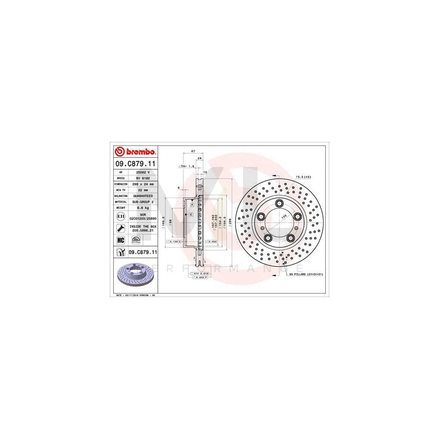 brembo-09-c879-11-brake-disc-perforated-vented-coated-high-carbon-with-bolts-screws