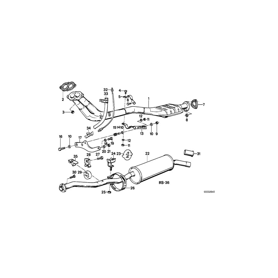 Genuine BMW 11761710914 E30 Holder 48mm (Inc. 316i & 318i)