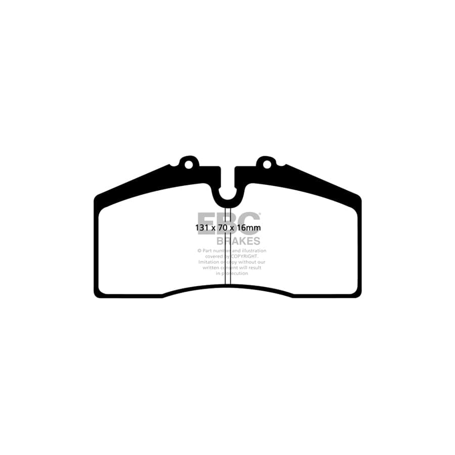 EBC PD02KF056 Audi Porsche Redstuff Front Brake Pad & Plain Disc Kit - Brembo Caliper (Inc. RS2 & 968) 2 | ML Performance UK Car Parts