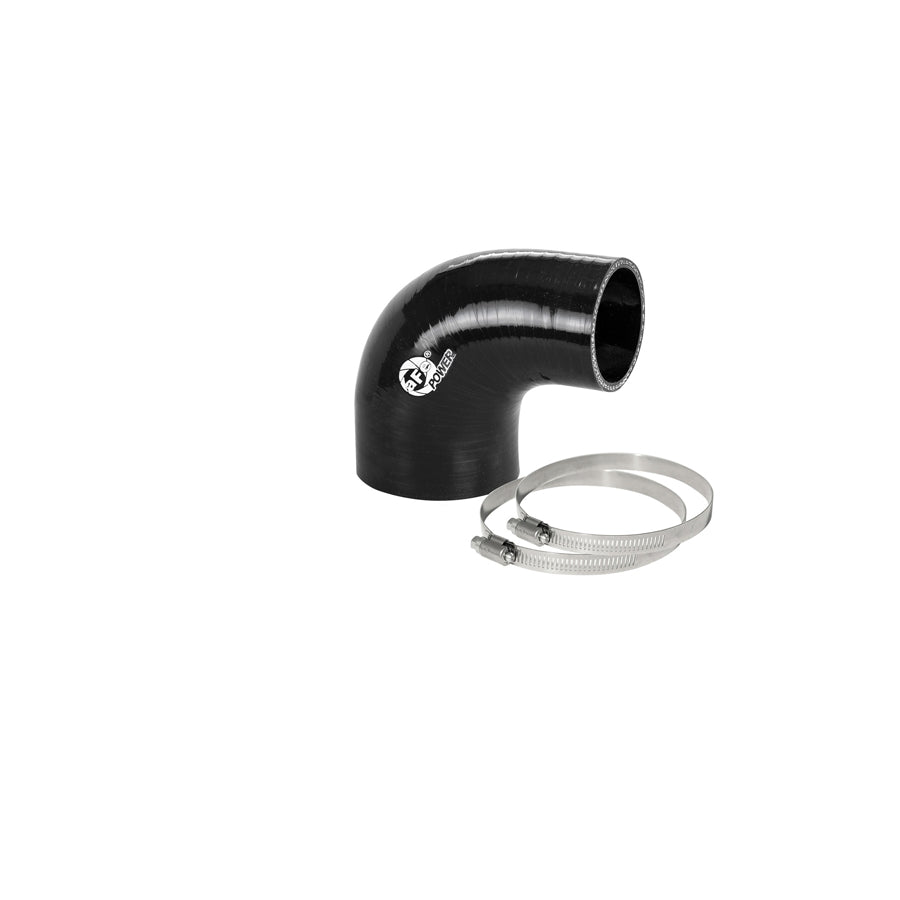 aFe 59-00102 (2-3/4 IN ID to 2 IN ID x 90 Deg.) Elbow Reducing Coupler - Black Replacement Coupling Kit
