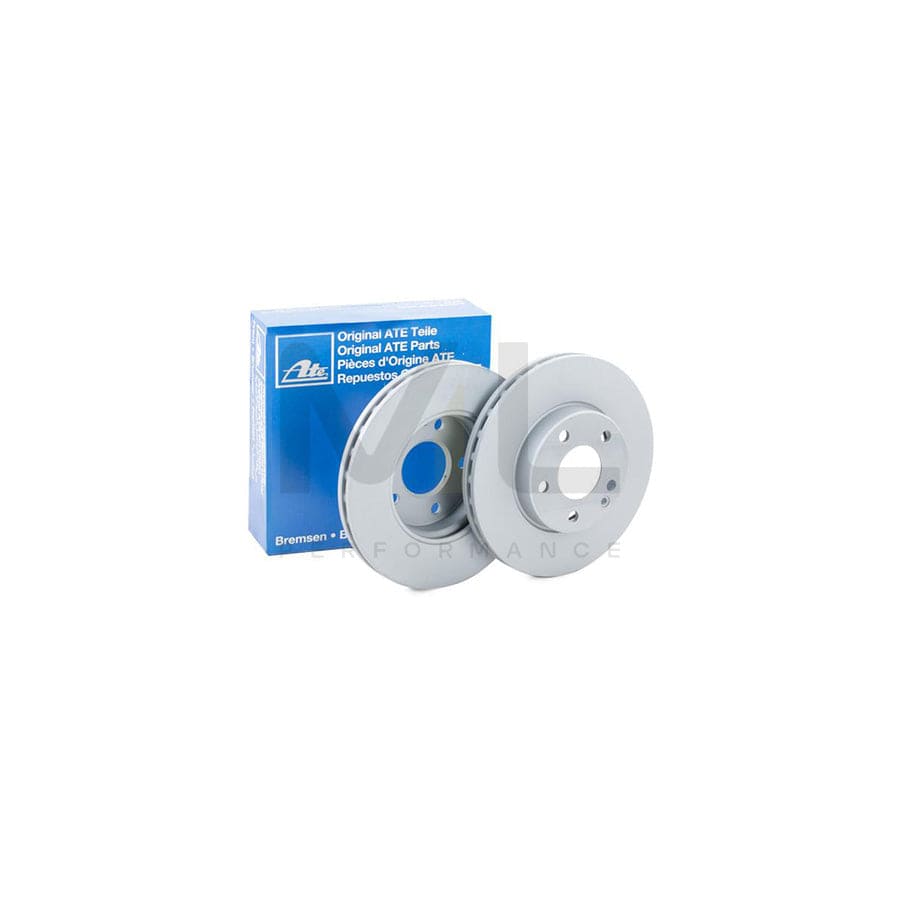 ATE 24.0125-0200.1 Brake Disc Vented, Coated, Alloyed / High-carbon, with bolts/screws  - 1 piece