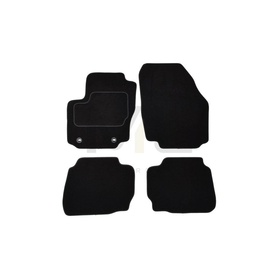 CUSTOPOL Tailored FOR255C Floor mat set for FORD Mondeo Mk3 Estate (BWY) Textile, Front and Rear, Quantity: 4, Black