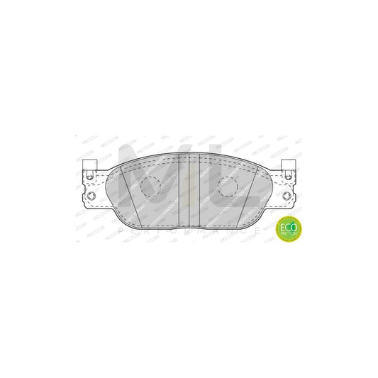 Ferodo Premier Eco Friction FDB4389 Brake Pad Set for Jaguar S-Type (X200) Not Prepared for Wear Indicator, With Accessories