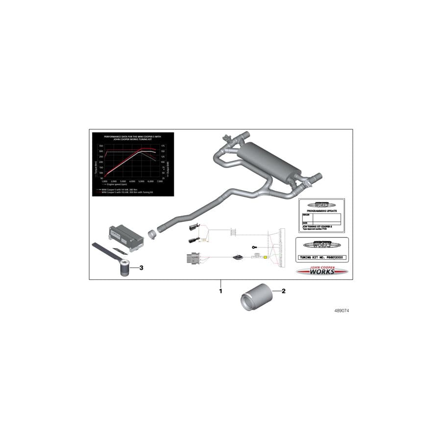 Genuine BMW 11122450144 Tuningkit JCW (Inc. Cooper S & Cooper S ALL4)