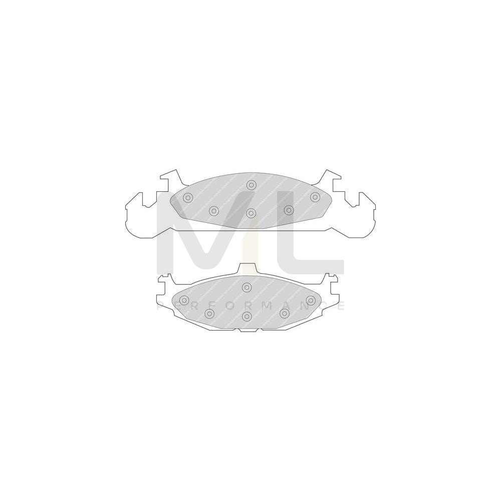 Ferodo Premier FDB922 Brake Pad Set Not Prepared for Wear Indicator