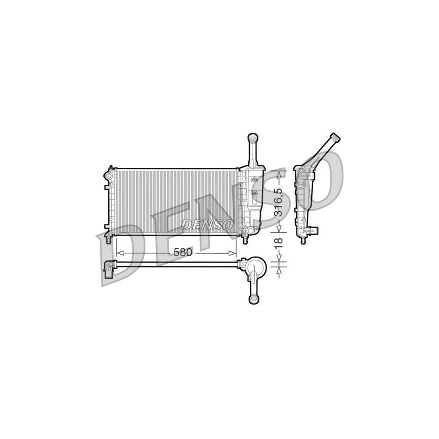 DENSO DRM13011 Engine Radiator