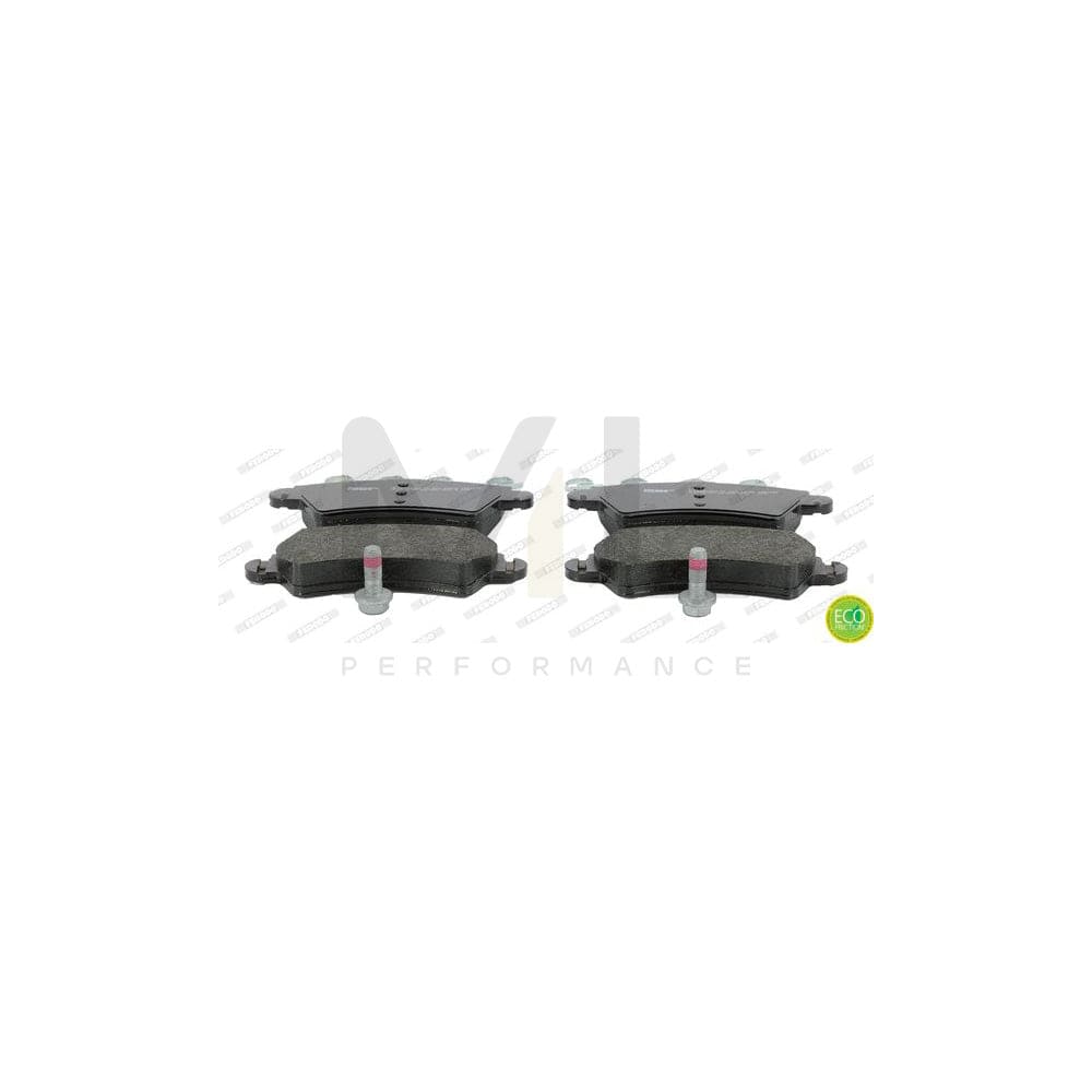 Ferodo Premier Eco Friction FDB1599 Brake Pad Set Not Prepared for Wear Indicator, With Brake Caliper Screws, With Piston Clip, With Accessories