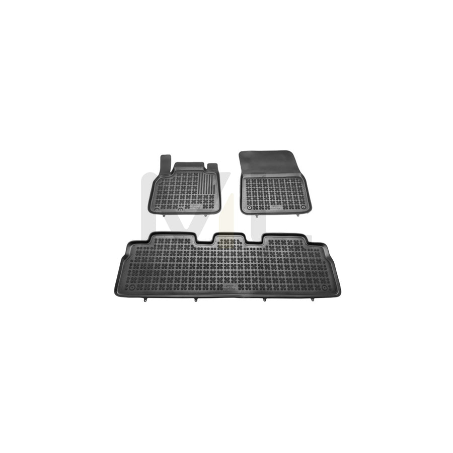 REZAW PLAST Tailored 201914 Floor mat set for RENAULT Espace IV (JK) Elastomer, Front and Rear, Quantity: 3, Black