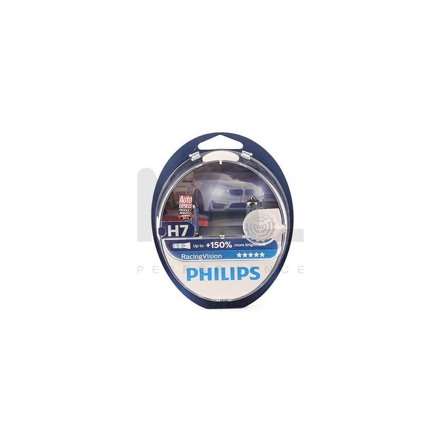 PHILIPS RacingVision 12972RVS2 Bulb, spotlight H7 12V 55W PX26d 3500K Halogen