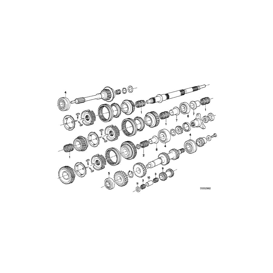 Genuine BMW 23211205207 E24 E30 E12 Double Wheel Z=16 (Inc. M3, 735i & 525)