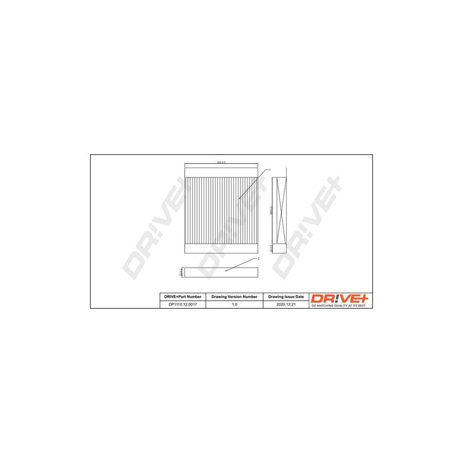 Dr!Ve+ DP1110.12.0017 Pollen Filter For Citroen Xsara