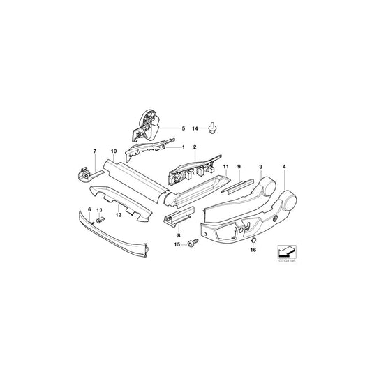 Genuine BMW 52107124983 E60 E61 Finisher, Upper Rail, Exterior, Left CREAMBEIGE (Inc. 745i, 730Ld & 730Li)