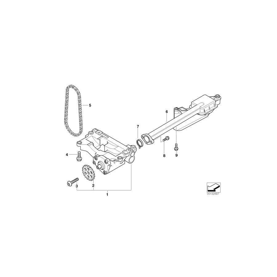 Genuine BMW 11417790064 E46 E65 E61 Profile-Gasket (Inc. 330d, 330Cd & 535d)
