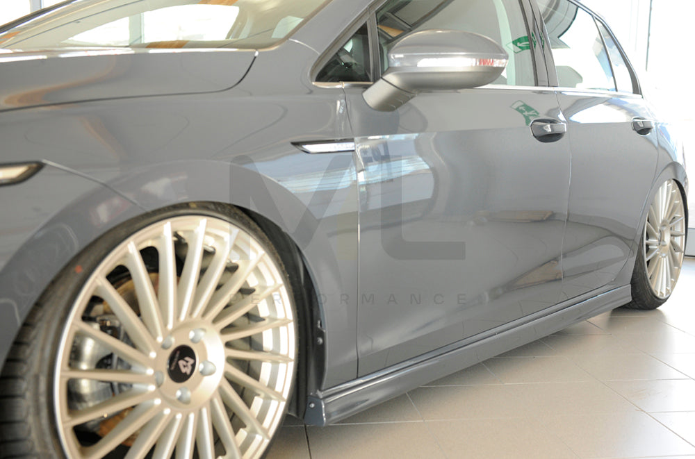 Rieger 00059601 VW Mk8 Golf Side Skirt (GTI, GTD & GTE) 4 | ML Performance UK Car Parts