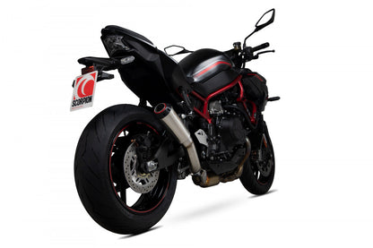 Scorpion PKA135SEO Kawasaki Z H2 Red Power Slip-On - Brushed Stainless Steel Sleeve | ML Performance UK UK