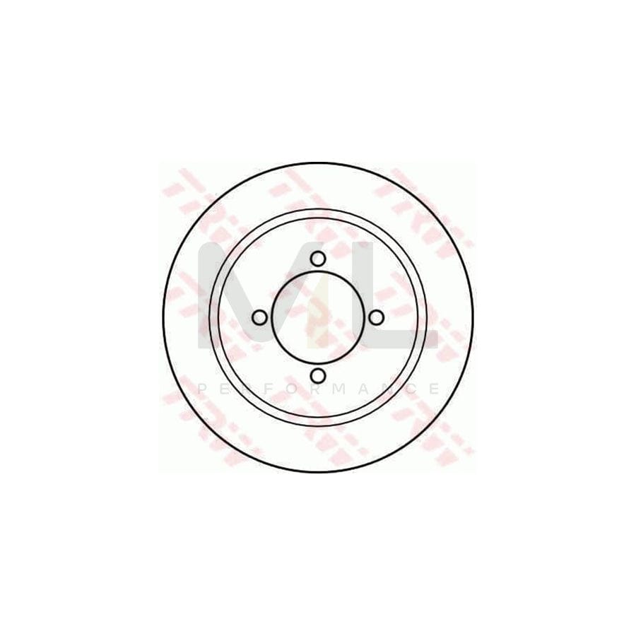 TRW DF1990 Brake Disc Solid  - 1 piece