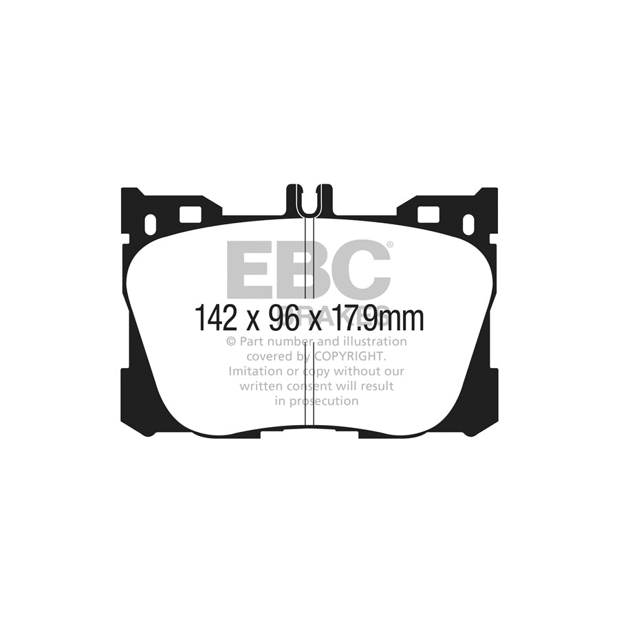 EBC DPX3070 Mercedes-Benz W/S213 A/C238 X/C253 Ultimax Front Brake Pads - TRW/ATE Caliper 2 | ML Performance UK Car Parts