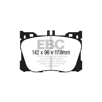 EBC DPX3070 Mercedes-Benz W/S213 A/C238 X/C253 Ultimax Front Brake Pads - TRW/ATE Caliper 2 | ML Performance UK Car Parts
