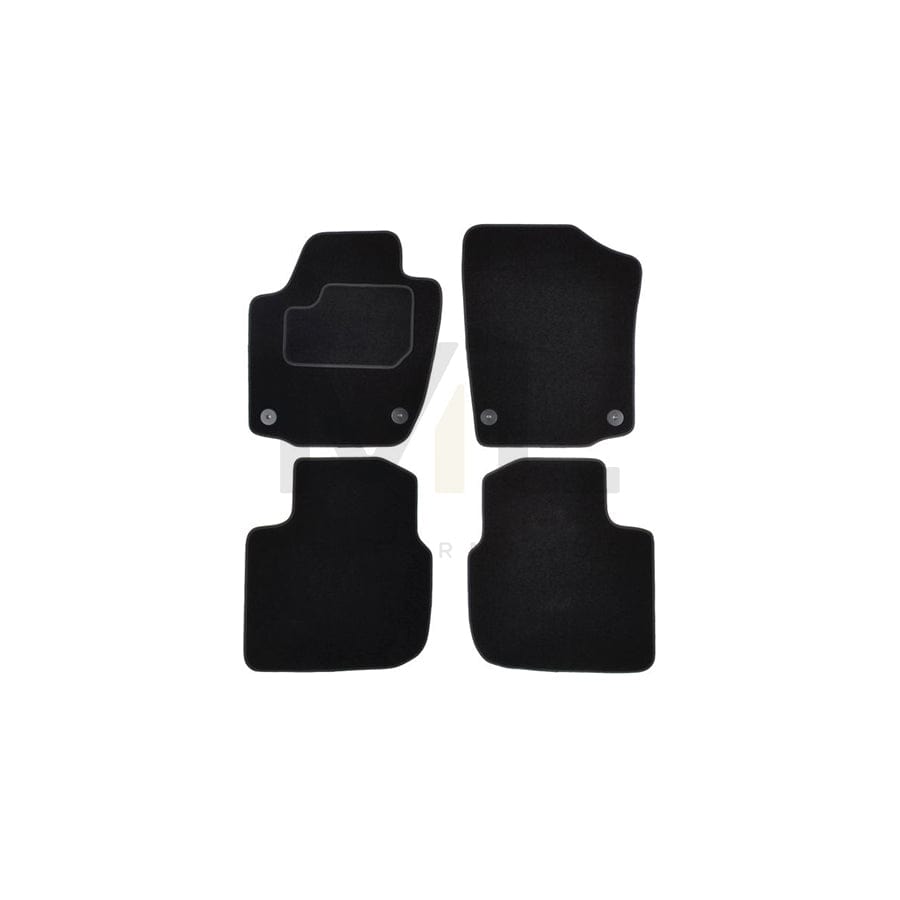MAMMOOTH A041 SKO90 PRM 01 Floor mat set for SKODA RAPID Textile, Front and Rear, Quantity: 4, Black