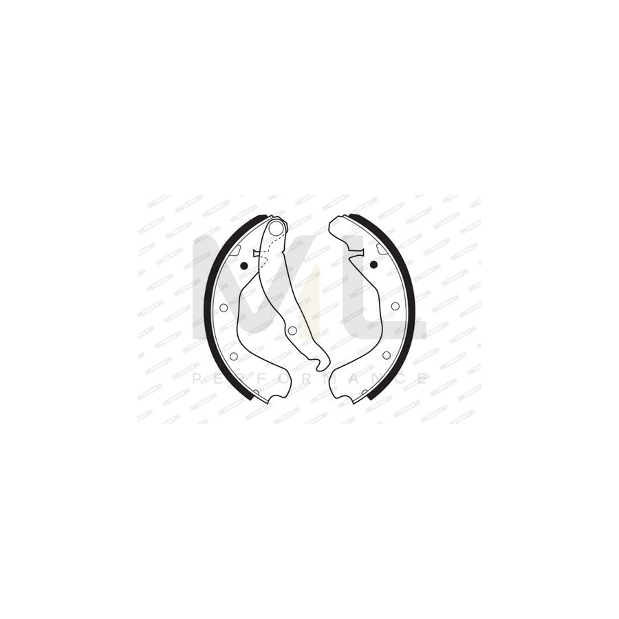 Ferodo Premier FSB198 Brake Shoe Set With Accessories