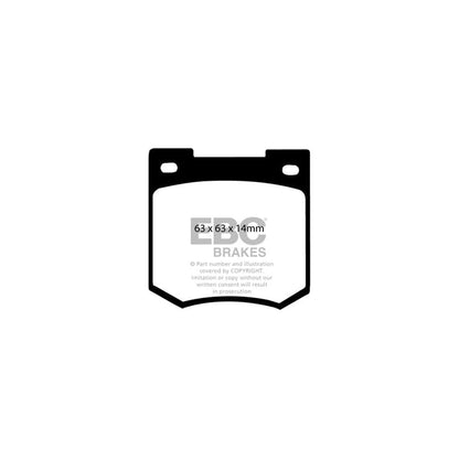EBC PD03KF440 Ford Yellowstuff Front Brake Pad & Plain Disc Kit (Inc. Capri Mk1 & Cortina Mk2) 2 | ML Performance UK Car Parts