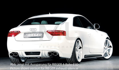 Rieger 00055410 Audi B8 B81 A5 Rear Diffuser 2 | ML Performance UK Car Parts