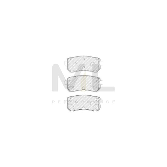 Ferodo FDB5066 Brake Pad Set With Acoustic Wear Warning, With Accessories