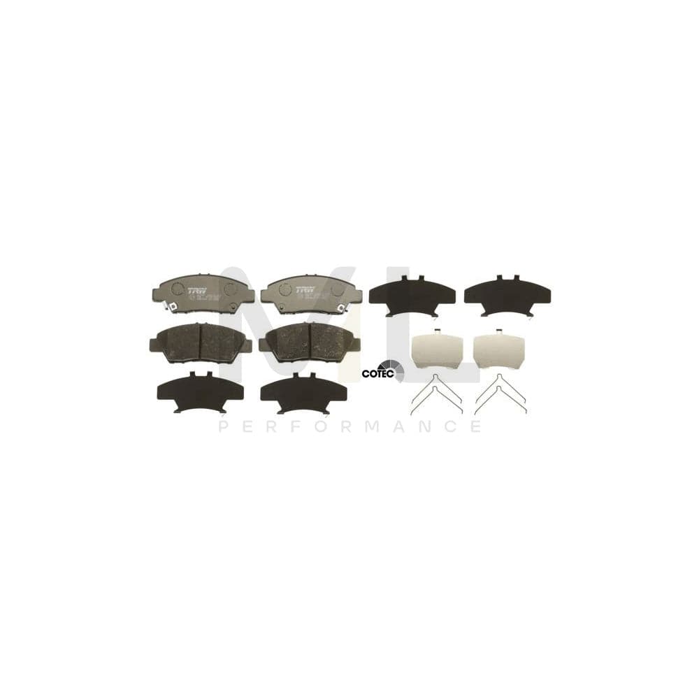 TRW Cotec Gdb3493 Brake Pad Set With Acoustic Wear Warning, With Accessories
