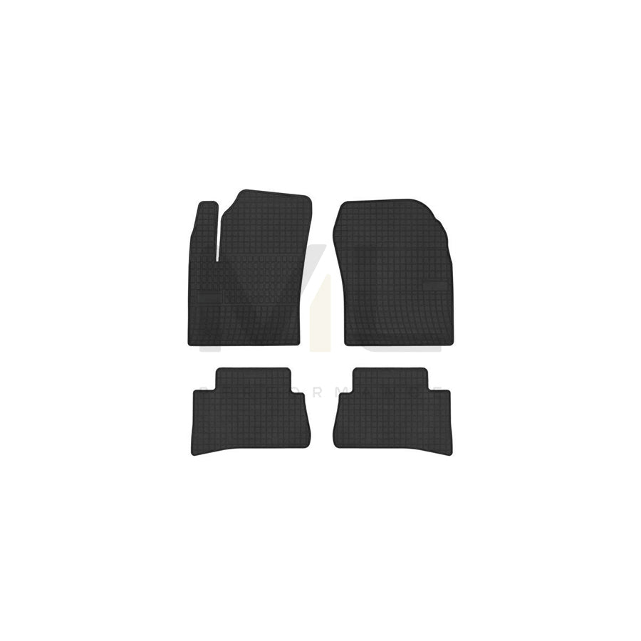 FROGUM Tailored 401853 Floor mat set for TOYOTA C-HR (AX10) Elastomer, Front and Rear, Quantity: 4, Black, (LHD)