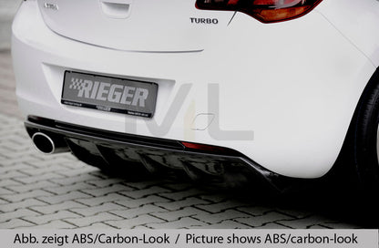 Rieger 00051317 Opel Astra J Rear Diffuser 4 | ML Performance UK Car Parts