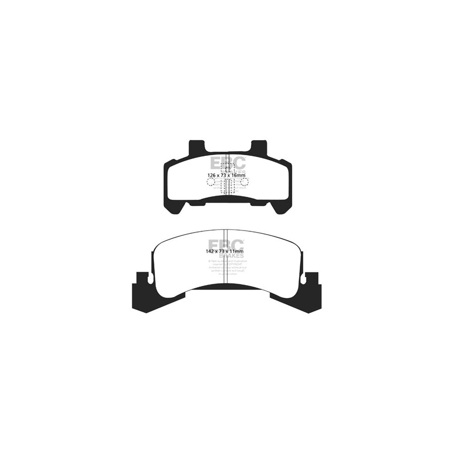 EBC DP21173 Pontiac Grand Am Greenstuff Front Brake Pads 2 | ML Performance UK Car Parts