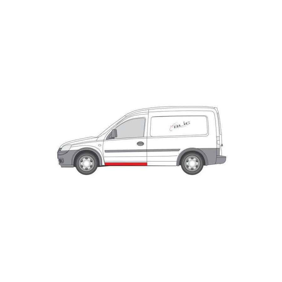 Blic 6505-06-5023003P Rocker Panel for Opel Combo
