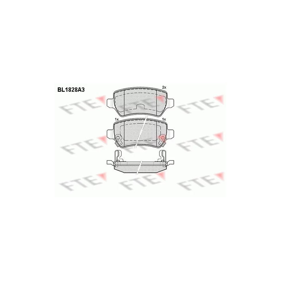 FTE Bl1828A3 Brake Pad Set