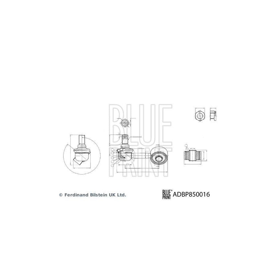 Blue Print Adbp850016 Anti Roll Bar Link for Mitsubishi L200