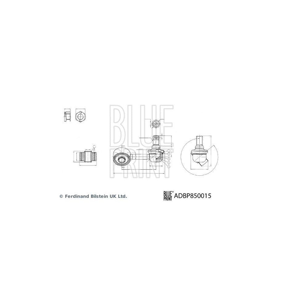 Blue Print Adbp850015 Anti Roll Bar Link for Mitsubishi L200