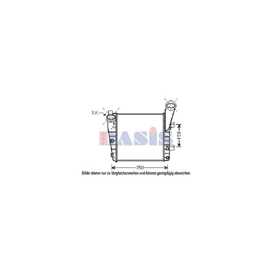 AKS Dasis 177003N Intercooler for Porsche Cayenne (9Pa)