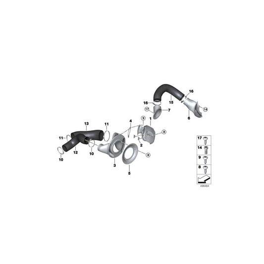 Genuine BMW 51748424690 Ventilation Hose DI=80 mm (Inc. M6 GT3)